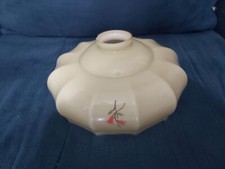 Antico lampadario / paralume in vetro opaline a campana - originale cm. 22