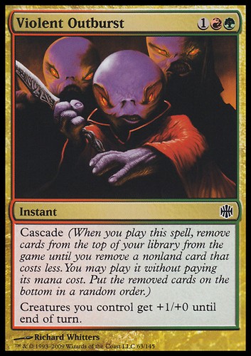 Mtg violent outburst - violent,