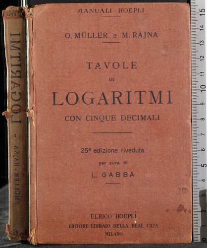 Tavole logaritmi muller - tavole, logaritmi.