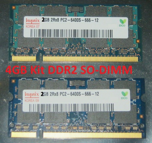 2x2gb 4gb kit ram - 2x2gb,