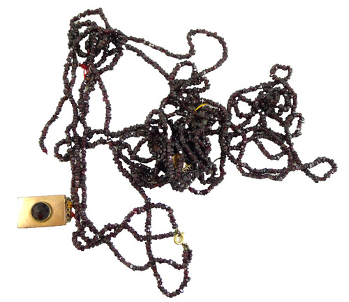 Antica collana mearine granato - antica,