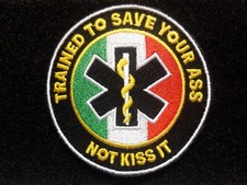 PATCH TRAINED TO SAVE YOUR ASS NOT KISS IT - SOCCORSO SANITARIO- 118 - AMBULANZA