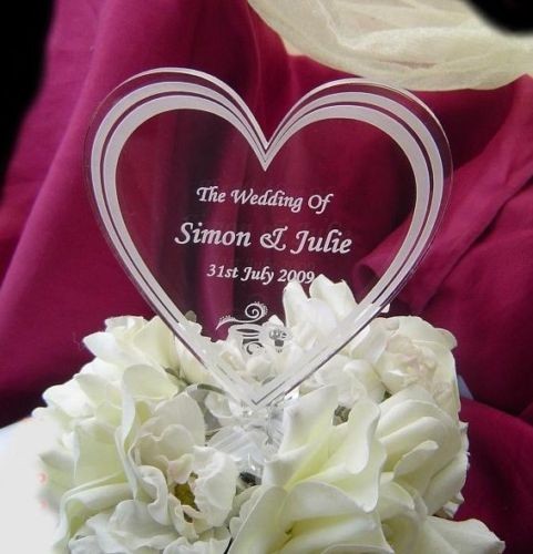 Topper torta matrimonio inciso