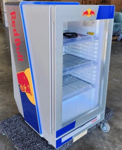 Small red bull - small, fridge.