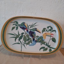 Piatto ovale Hermes Toucans