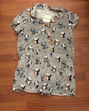 Set pigiama donna 2 pezzi Munki Munki Halloween Snoopy costume salotto TAGLIA XL nuovo con etichette