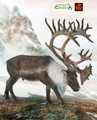 Woodland caribou reindeer toy - woodland,