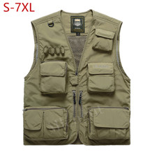 Men Multi-Pocket Vest Quick