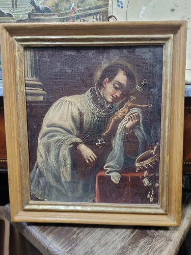 Dipinto antico san - antico, luigi