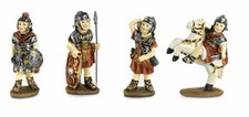 4 Pezzi Centurione Romano 3D in Resina cm.6,8-7,5 Souvenir Roma