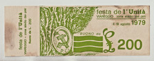 BUONO DA 200 LIRE FESTA
