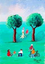 MARIO GIORGI DISEGNO DIPINTO