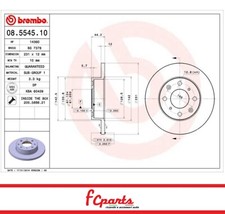 COPPIA DISCHI FRENO ANTERIORI HONDA CIVIC I III IV CRX BREMBO 08.5545.10