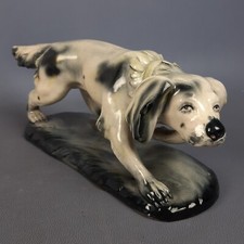 Scultura ceramica cane setter - cane,