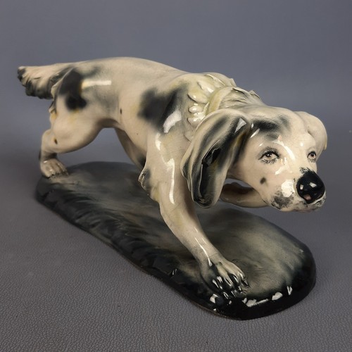 Scultura ceramica cane setter - scultura,