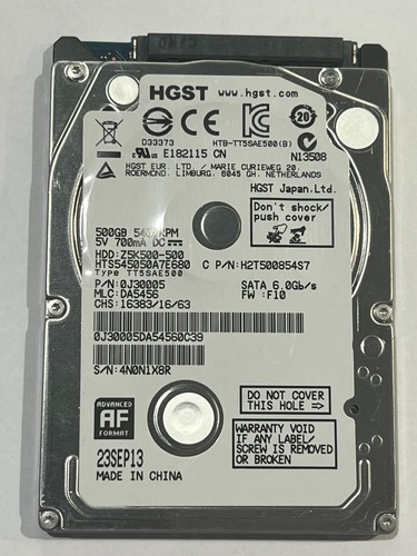 Hard disk hgst 500gb - hard, 2,5"
