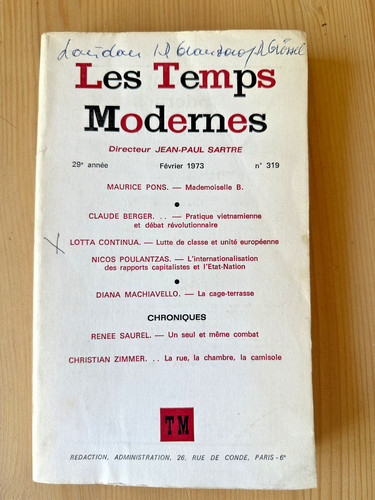 Les temps modernes 319 - temps, *