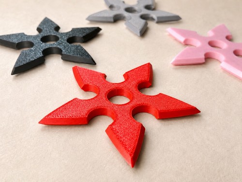 Rosso ninja shuriken - rosso,