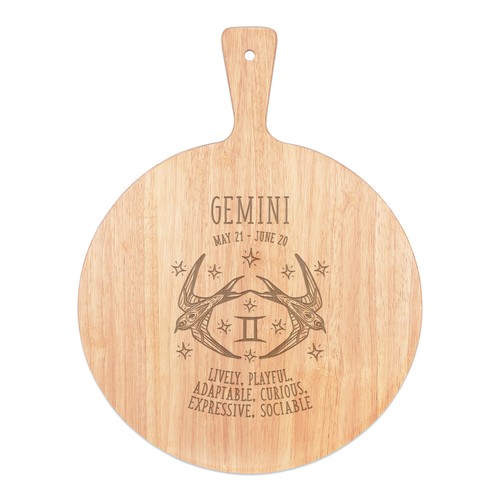 Gemini oroscopo pizza board - gemini,
