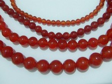 1filo perline pietre dure forate in corniola naturale colore arancione