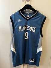CANOTTA NBA ADIDAS RICKY RUBIO #9 MINNESOTA TIMBERWOLVES ADIDAS ORIGINALE TG S