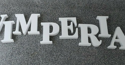 Lettera polistirolo 30x5 cm - lettera,