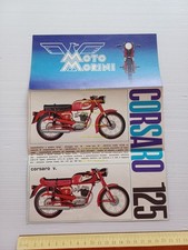MOTO MORINI Corsaro 125 V. - Corsarino 48 Z - V 1964 depliant italiano originale