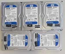 Stock 5x Hard disk 500GB SATA 3,5" WD Blue WD5000AZLX - Testati Funzionanti