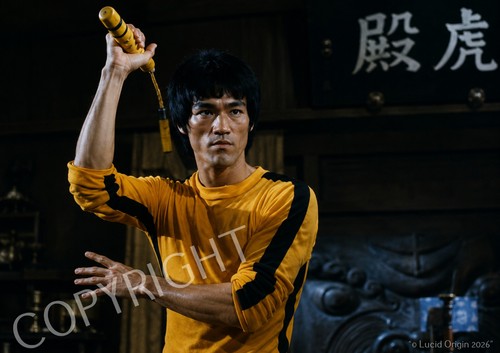 Photo bruce lee nunchaku le - nunchaku,