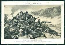 Militari Artiglieri d'Italia Damiano Chiesa Battaglia Piave FG cartolina XF3885