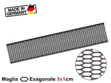 Griglia Paraurti UNIVERSALE in Plastica Maglia Esagonale 3x1cm Pannello 150x30cm