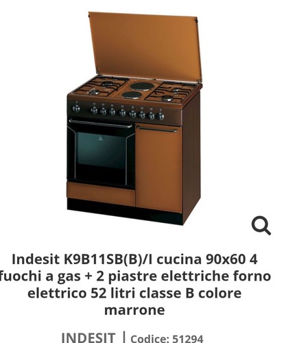 Indesit k9b11sb cucina - k9b11sb(b)/i,