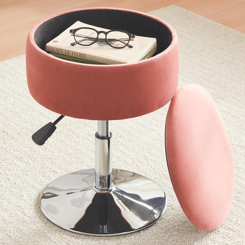 Sgabello vanity rosa - sgabello,