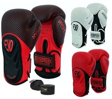 Guanti da allenamento boxe EVO Maya REX in pelle GEL MMA Punch Bag Sparring Muay Thai