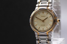 Orologio donna vintage 1992 N come nuovo Seiko Exceline 3F31-0B20 bicolore HA...