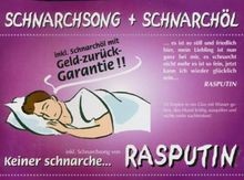 Keiner Schnarche! Nessun