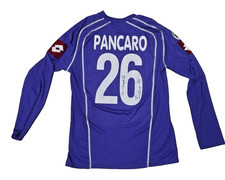 MAGLIA GIUSEPPE PANCARO FIORENTINA 2005 2006 MATCH WORN LOTTO AUTOGRAFATA