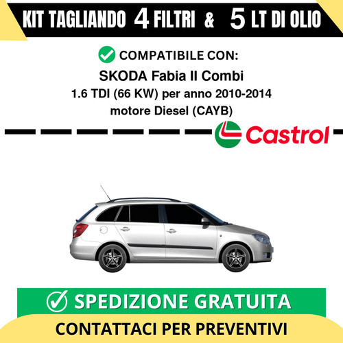 Tagliando per skoda fabia - per,