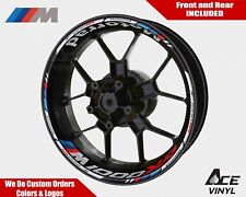 Adesivi cerchi BMW M1000XR bianchi decalcomanie ruota S1KRR M 1000XR S1000 RR...