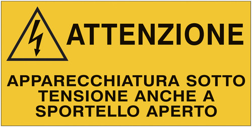 Cartello attenzione - -,