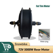 72V 3000W Brushless Antiingranaggio Posteriore Rotante/Cassetta Snowbike Motore 4.0 Pneumatico 20 26"
