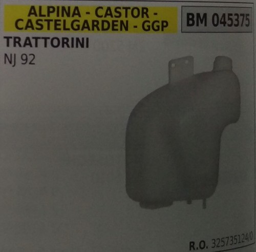 Serbatoio completo trattorino - serbatoio,