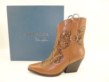 Stivaletti Apepazza cowboy biker texani stivali marroni pelle scarpe da donna numero 37