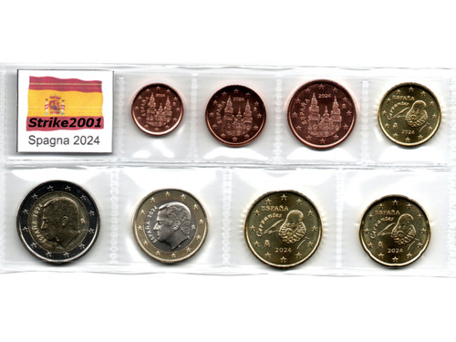 Euro spagna 2024 - 2024, monete