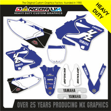 KIT GRAFICA COMPLETA BLU YAMAHA YZ 125 250 2015 2016 2017 2018 2019 2020 RETRO