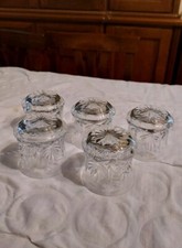 Antichi Bicchieri Da Brandy Anni 30 40 Cristallo Pesante Al Piombo