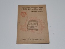 ALFA ROMEO ROMEO 2° FURGONE AUTOCARRO LIBRETTO USO E MANUTENZIONE 1964 (1)