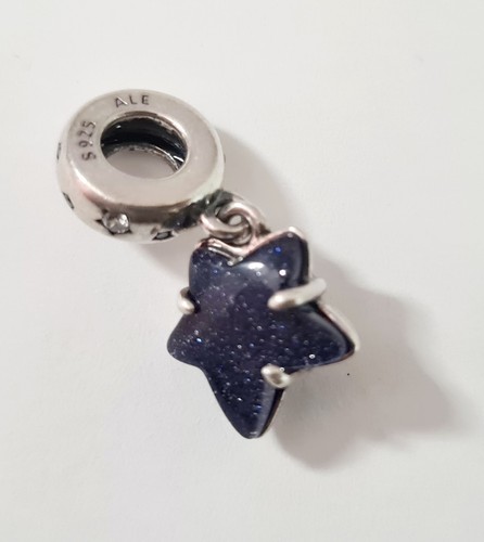 Charm pendente stella blu - stella,
