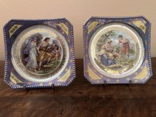 Vintage Piattini Da Dolce “scene Allegoriche”