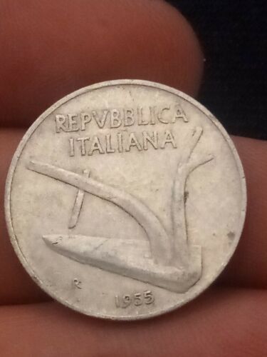 Moneta italia lire - lire, 1955